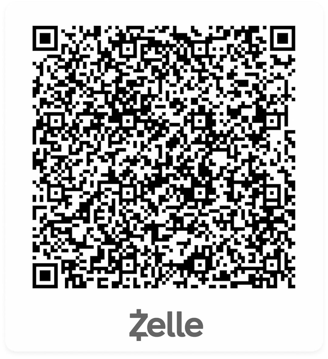 qr code for zelle donation